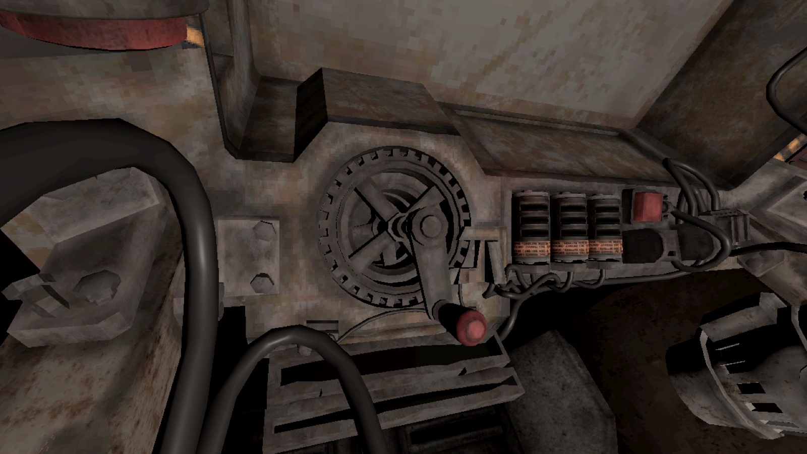 Actual Crank native adaptation development capture showing the lift machinery